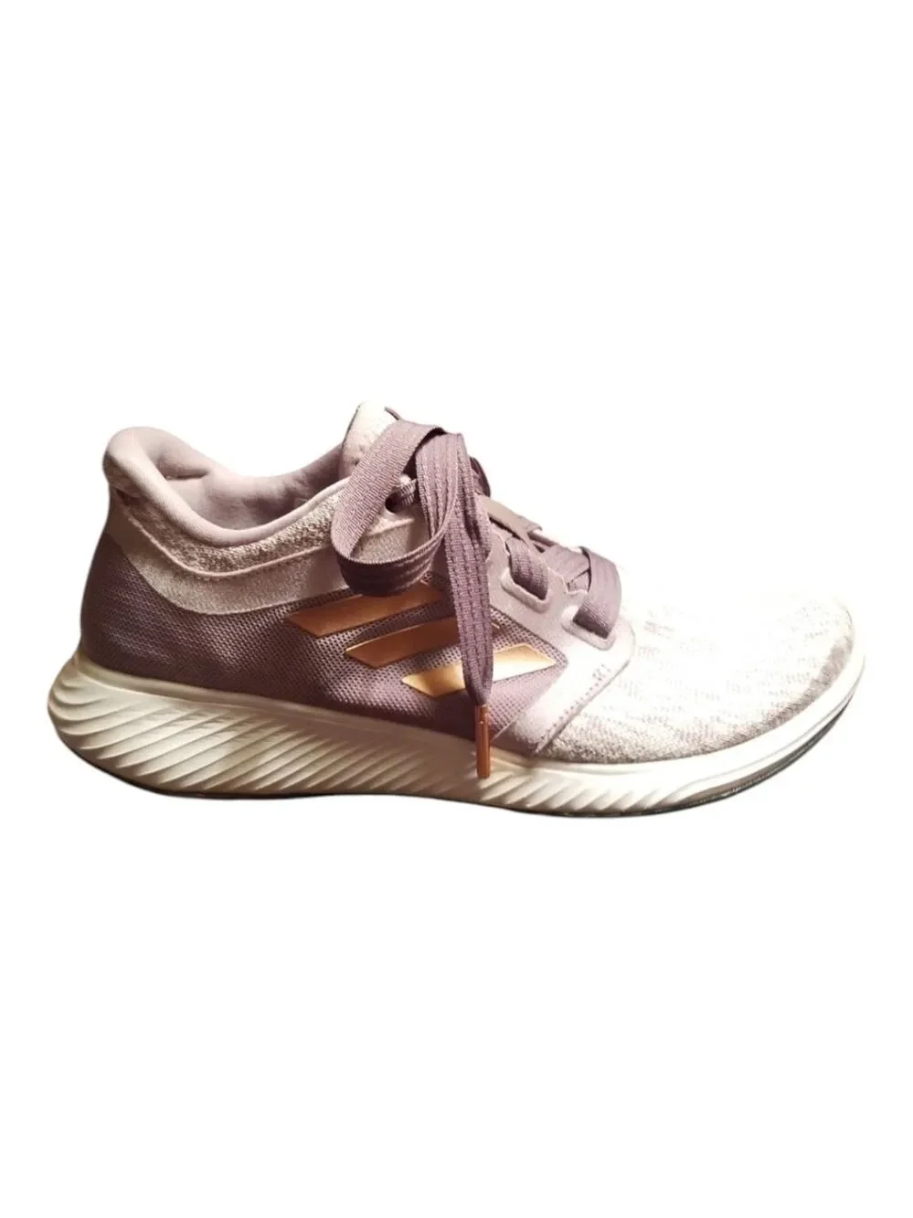 Adidas Purple and Gold Sneakers